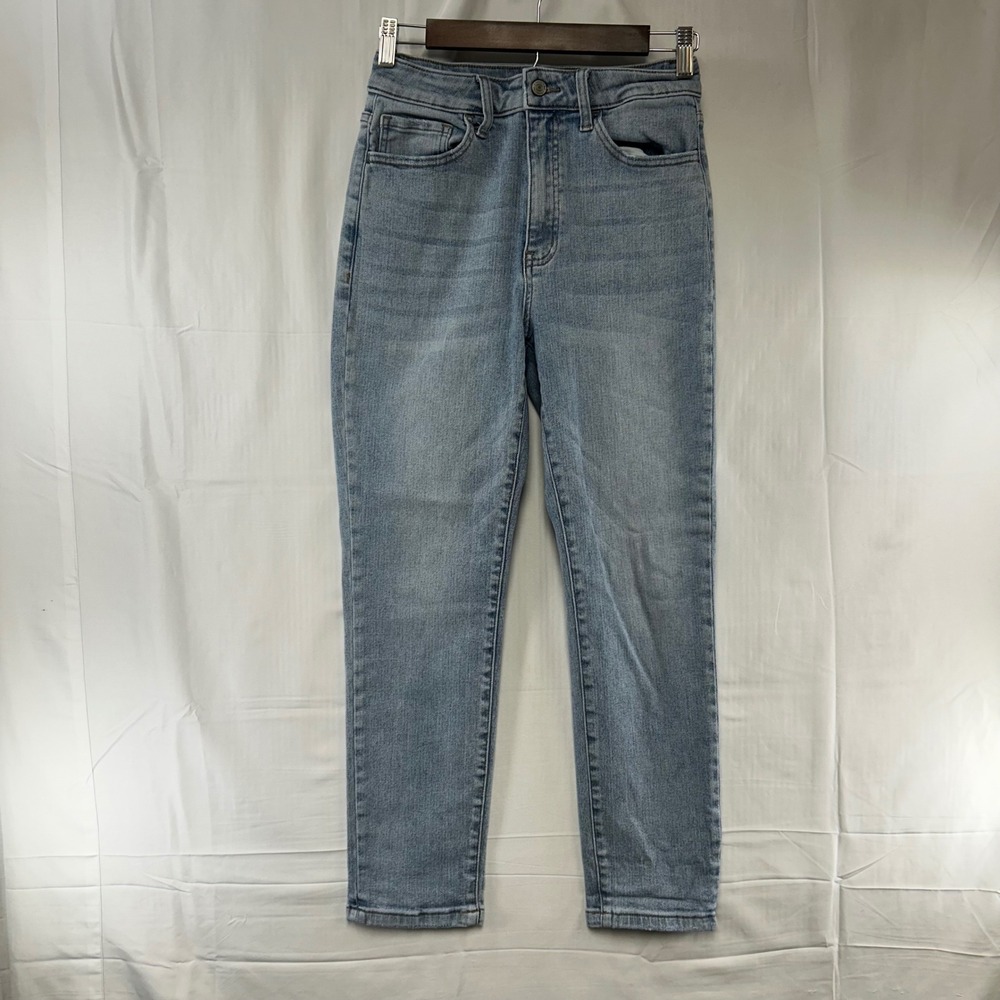 Willow + Root Mom Jeans Womens 27 Light Wash High Rise Tapered WF162A